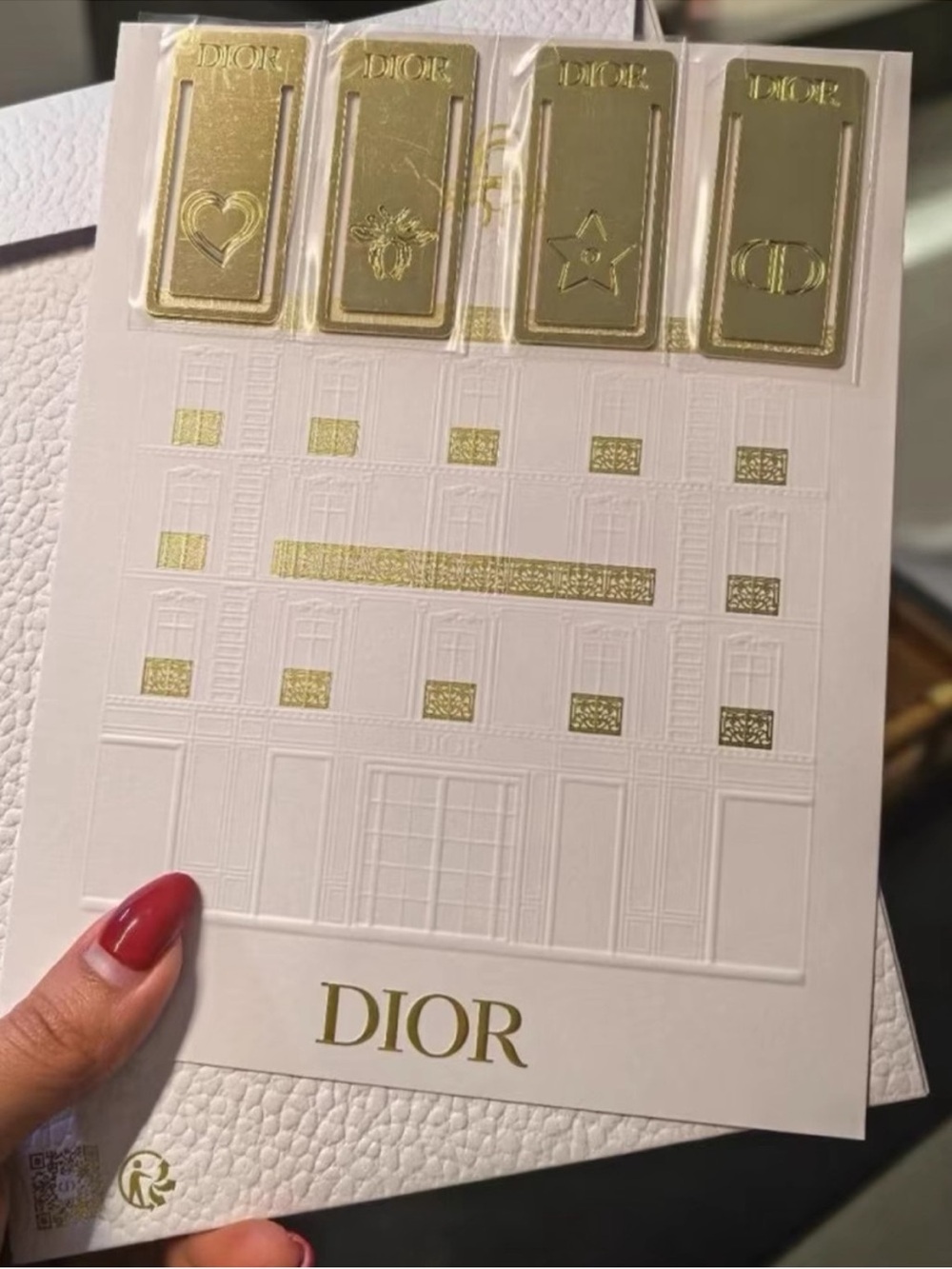 Dior beauty gift bookmark set